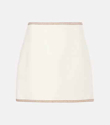 Ohemia wool-blend miniskirt | Veronica Beard