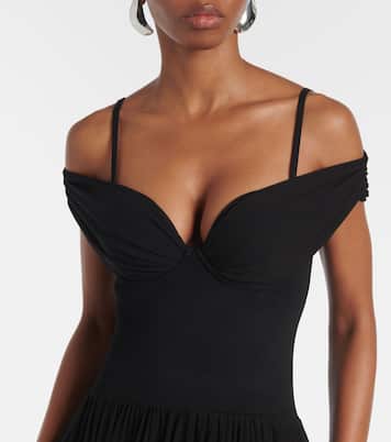 Off-Shoulder-Maxikleid Amarantha aus Jersey | Simkhai