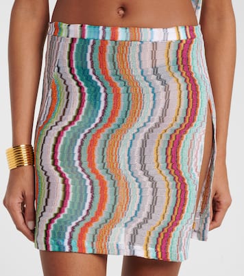 Minirock aus Häkelstrick | Missoni