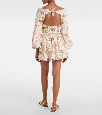 Bedrucktes Top aus Leinen | Agua by Agua Bendita