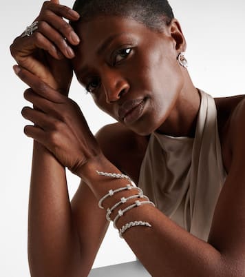 Y-Couture 18kt white gold bracelet with diamonds | Yeprem