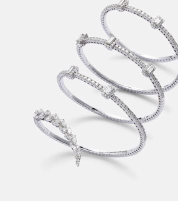 Y-Couture 18kt white gold bracelet with diamonds | Yeprem