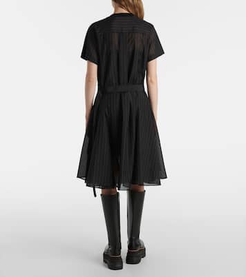 Cotton jersey and organza minidress | Sacai