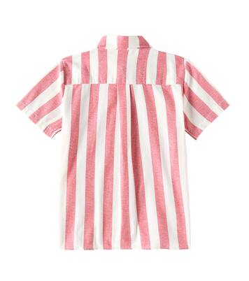Maxi striped cotton shirt | Fábula