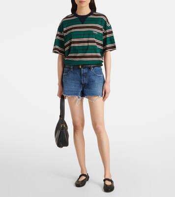 Short en jean The Hang à taille mi-haute | Frame