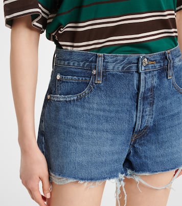 Short en jean The Hang à taille mi-haute | Frame