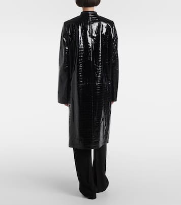 Abrigo de piel efecto cocodrilo | Toteme