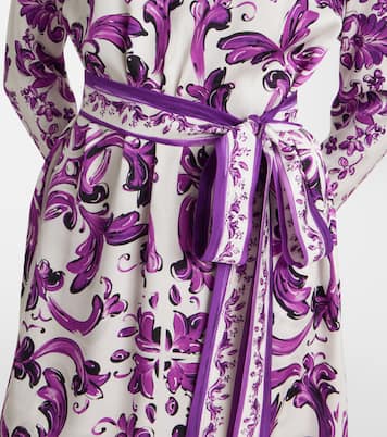 Majolica silk-blend minidress  | Dolce&Gabbana