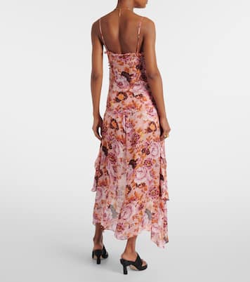 Ruched floral silk camisole | Chloé