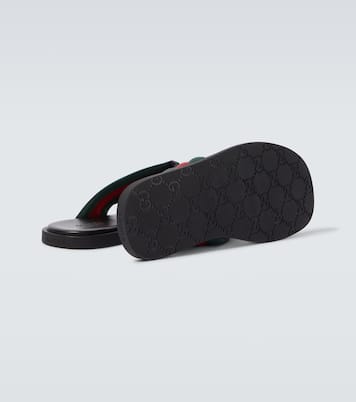 GG Web Stripe slides | Gucci