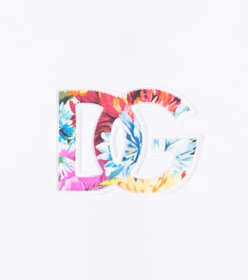 Camiseta en jersey de algodón con DG | Dolce&Gabbana Kids