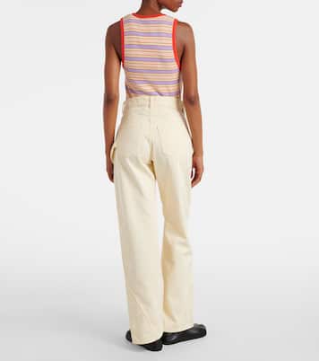 拧绕高腰阔腿牛仔裤 | JW Anderson