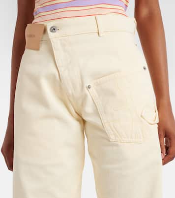 拧绕高腰阔腿牛仔裤 | JW Anderson