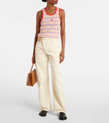 拧绕高腰阔腿牛仔裤 | JW Anderson