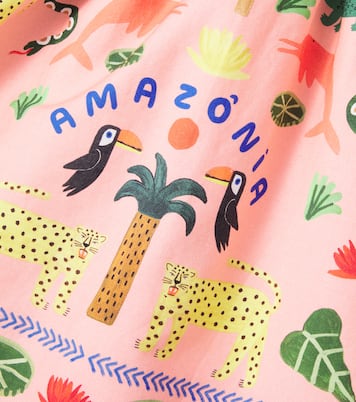 Lenço Animalia printed cotton dress | Fábula