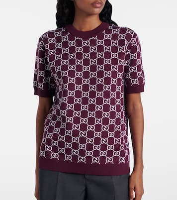 Wendbares Top GG aus Jacquard | Gucci