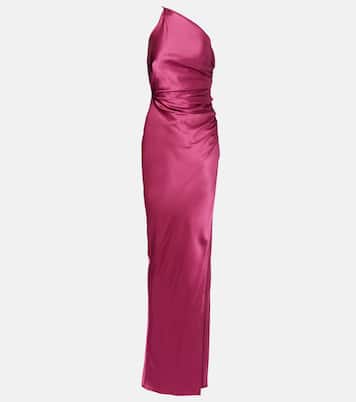 Robe longue asymétrique en soie | The Sei