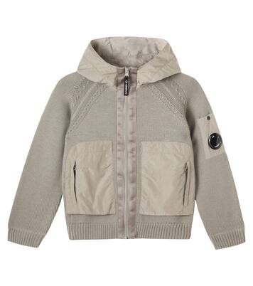 Lens hooded wool jacket | C.P. Company Kids