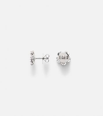 Boucles d’oreilles Love Petals en or blanc 18 ct et diamants | Kamyen