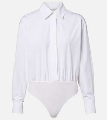 Aere cotton poplin and tulle bodysuit | Max Mara