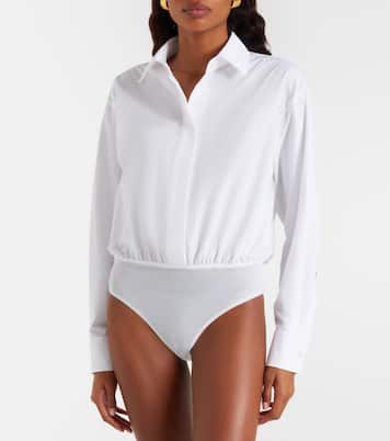 Aere cotton poplin and tulle bodysuit | Max Mara