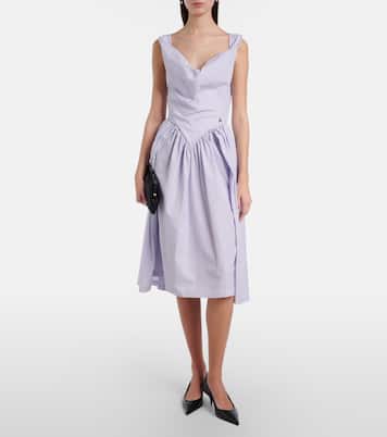 Sunday cotton seersucker midi dress | Vivienne Westwood