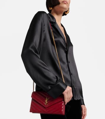 Cassandre leather wallet on chain | Saint Laurent