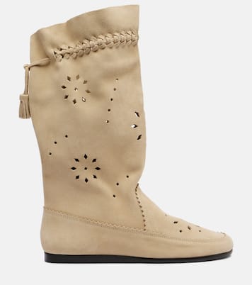Welky laser-cut suede mid-calf boots | Isabel Marant