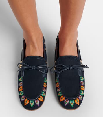 Bestickte Segelschuhe aus Canvas | Etro