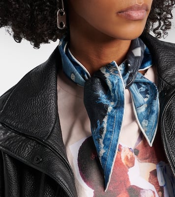 Trompe-l’œil silk scarf | Acne Studios