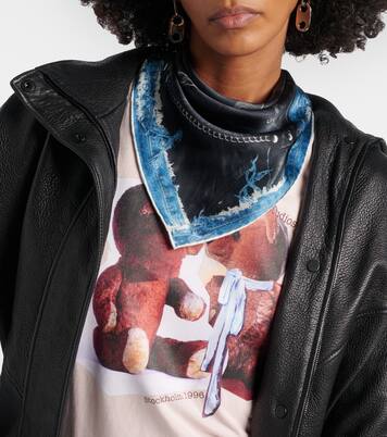 Trompe-l’œil silk scarf | Acne Studios