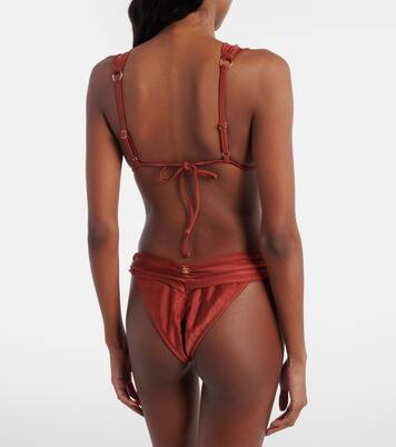 Slip bikini Jasmin con ruches | Bananhot