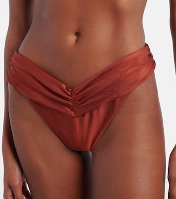 Slip bikini Jasmin con ruches | Bananhot