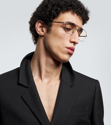 Lunettes de soleil aviateur DiorBotanicaO N1U en plaqué or | Dior Eyewear