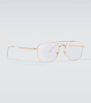 Lunettes de soleil aviateur DiorBotanicaO N1U en plaqué or | Dior Eyewear