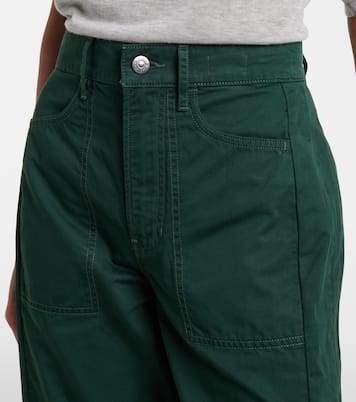 Barrel-Hose Sloan aus Baumwoll-Twill | Veronica Beard