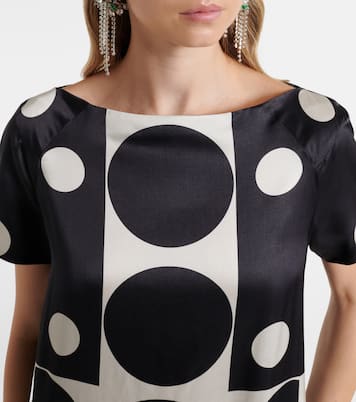 Maxikleid mit Polka-Dots | Dries Van Noten