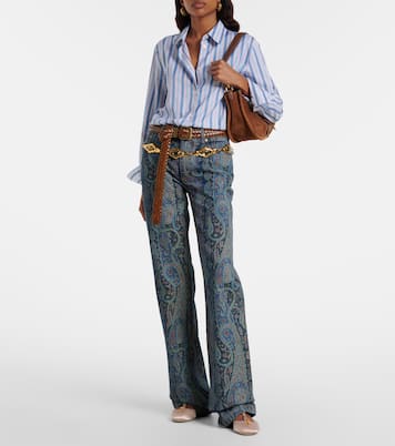 Paisley striped cotton shirt | Etro