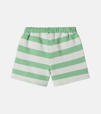 Orion striped cotton fleece shorts | Cozmo