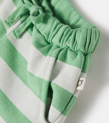 Orion striped cotton fleece shorts | Cozmo