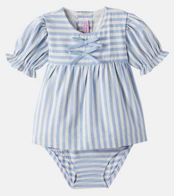 Baby Luciana cotton dress and bloomers set | La Coqueta