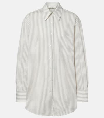 Camisa de seda y algodón a rayas | Róhe