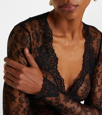 Cardigan in pizzo floreale | Valentino