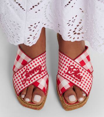 Mules Aciel à carreaux vichy | Jimmy Choo