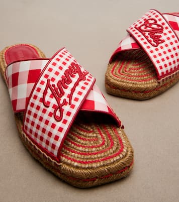 Mules Aciel à carreaux vichy | Jimmy Choo