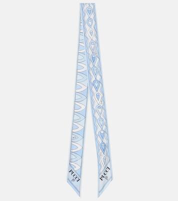 Printed silk twill scarf | Pucci