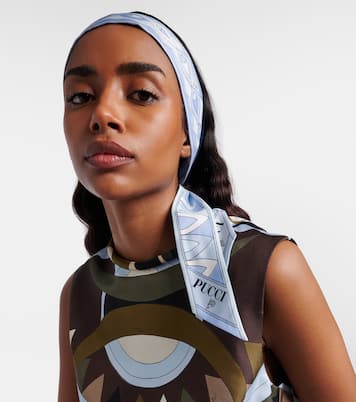 Printed silk twill scarf | Pucci