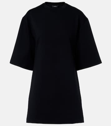 Open-back cotton-blend jersey minidress | Wardrobe.NYC