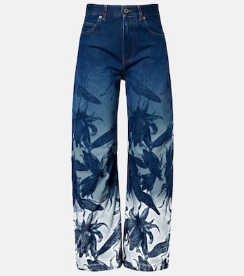 Paula's Ibiza printed barrel-leg jeans | Loewe