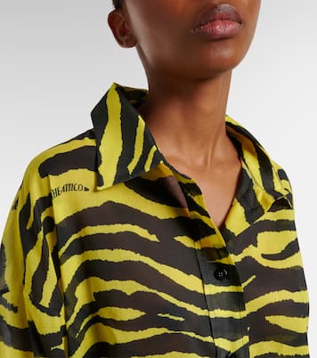 Camicia in cotone con stampa zebrata | The Attico